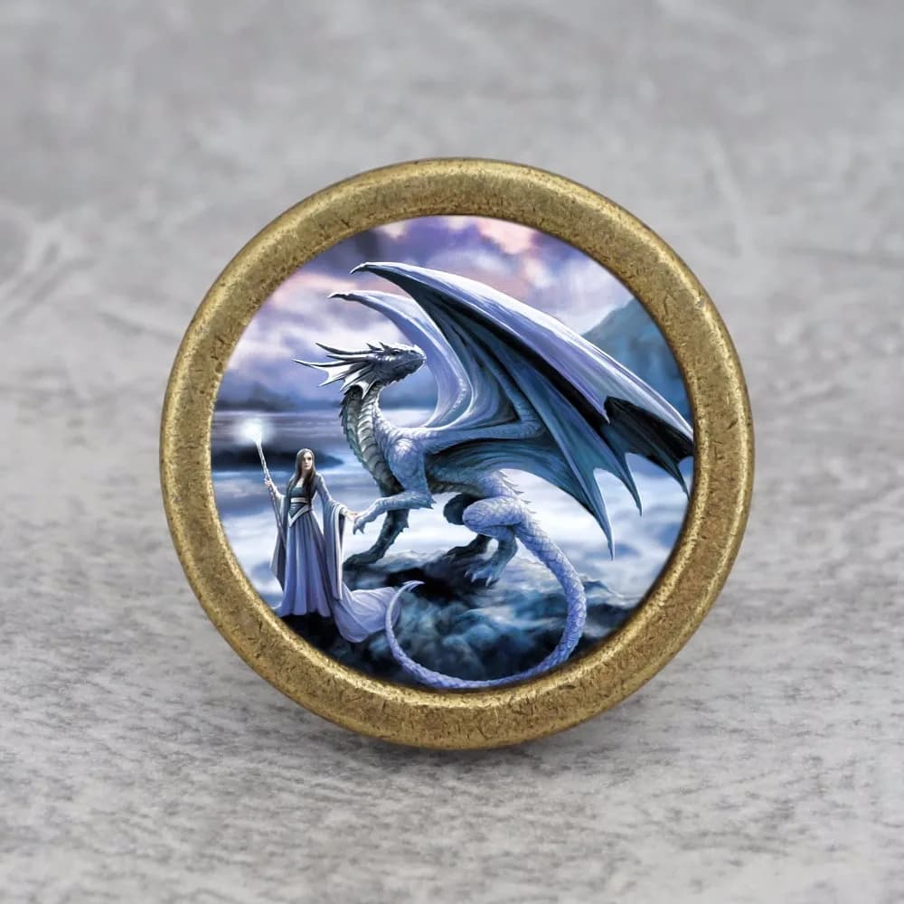 Maniglie per mobili in argento cromato a forma di drago Maniglie per cassetti antichi a foro singolo Maniglie per cassettiere per guardaroba Ferramenta per mobili in lega di zinco