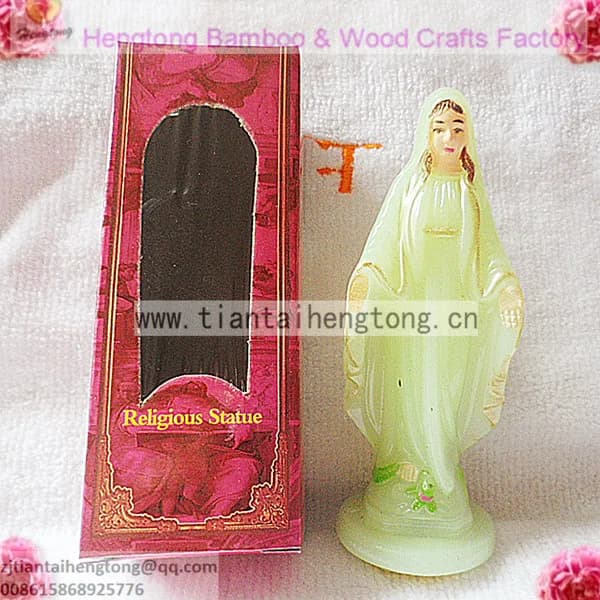 (25 pz/pacco) 10.5cm di plastica a buon mercato religioso crescere nel buio luminoso statua santa maria, CITA luce signora