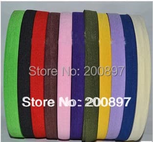Accessori per cucito promozionali, nastro elastico colorato, larghezza 2 cm, 30 metri per rotolo, ordine minimo un rotolo