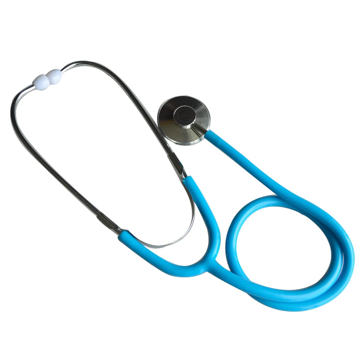 Singola Testa Stetoscopio Professionale di Alluminio Echoscope Con Anti-freddo Anello Rilevatore di Frequenza Cardiaca Luce di Colore-Blu