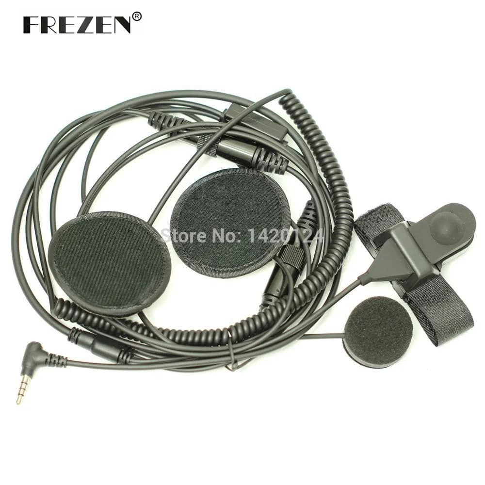 Full Face Moto Bike Helmet Auricular Auricular Mic Microphone 1-pin 3.5mm for Yaesu Vertex Radio