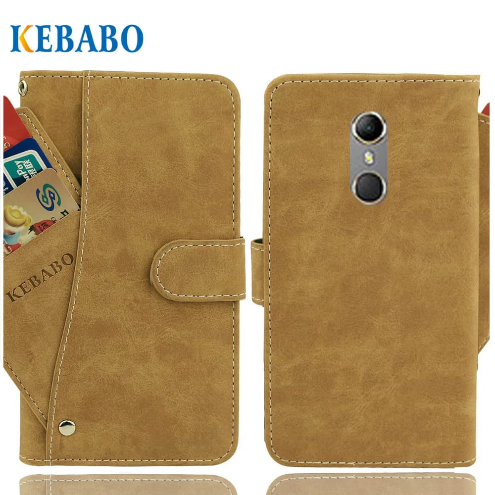 Vintage Leather Wallet Vodafone Smart N9 Case 5.5" Flip Luxury 3 Front Card Slots Cover Magnet Stand Phone Protective Bags