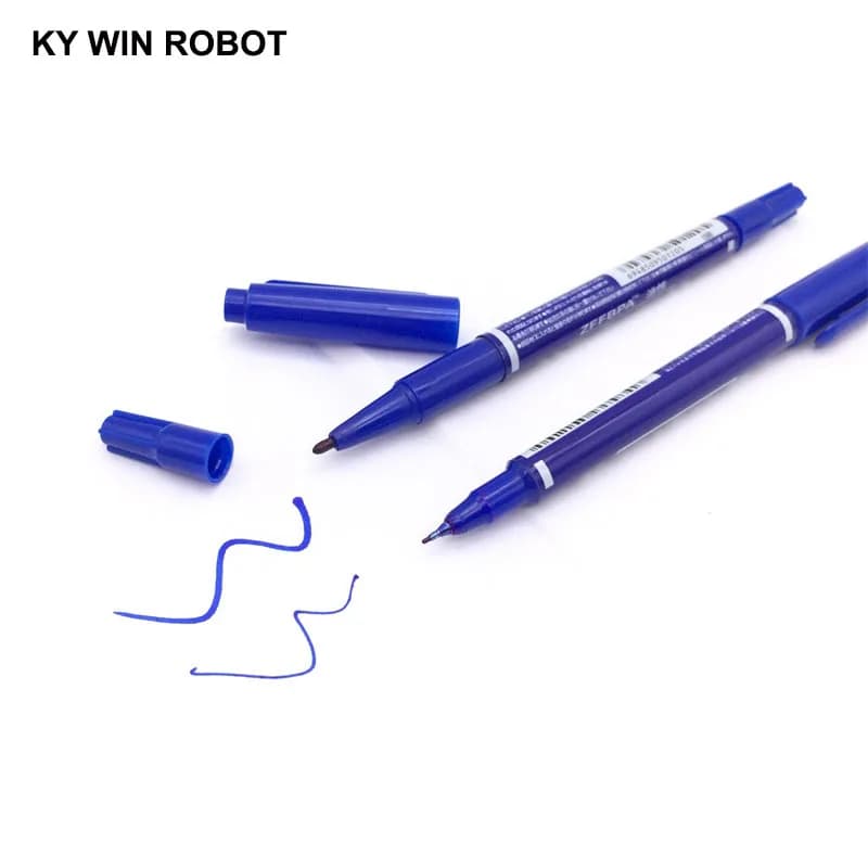 Blue CCL Anti-Incision PCB Circuit Marker Ink Double Pen Repair PCB DIY CCL Printed Circuit Pattern for Arduino Kit