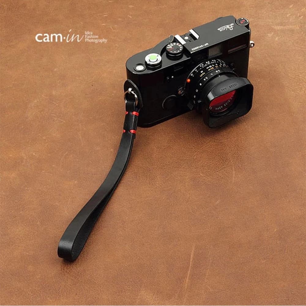 Cam-in 3011-3017 Cowskin Fotocamera Da Polso Della Cinghia Della Pelle Bovina in Pelle DSLR Guglia Lamella della Cinghia A Mano Fotografia Accessorio 7 colori