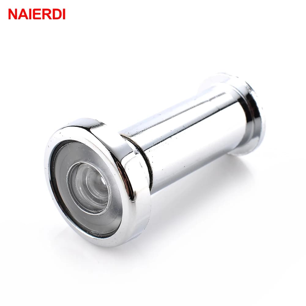 NAIERDI Spioncino per porta Spioncino grandangolare da 180 gradi Porta nascosta di sicurezza Lente in vetro regolabile per strumenti hardware per mobili
