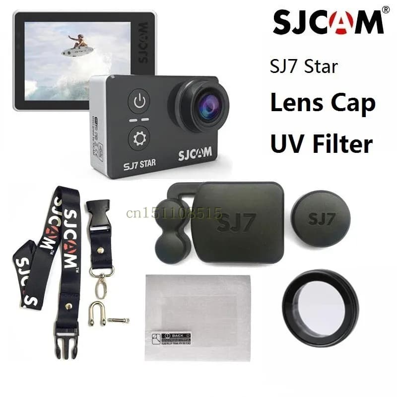 SJCAM Original SJ7 Star anti-scratch glass UV filter waterproof case for lens protective film for frame safety rope Action Camera