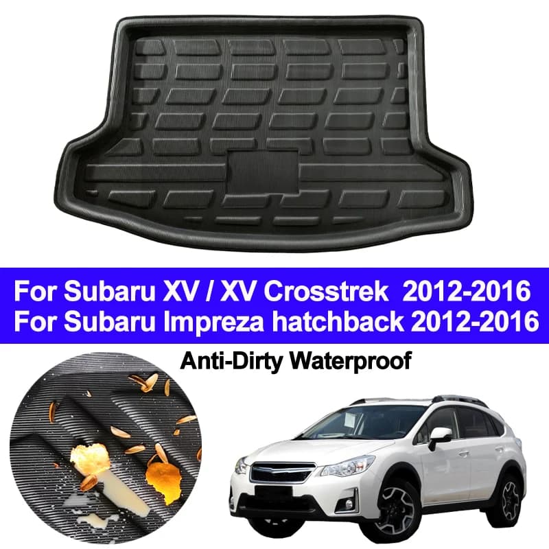 Auto Boot Rear Cargo Liner Tronco Floor Mats Tray Pad Zerbino For Subaru XV/ XV Crosstrek/Impreza Hatchback 2012 - 2014 2015 2016