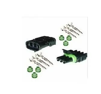 Free Shipping LARANCE SALE for Delphi Weather Pack Weatherpack 3 pin Weatherpack connector 18-20 AWG 12v