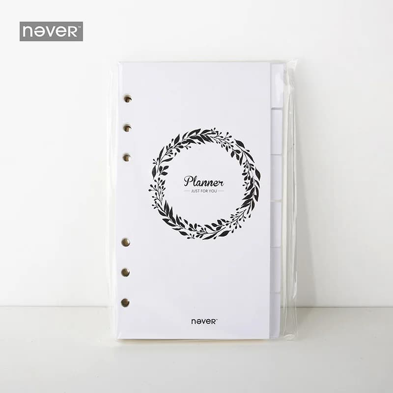 2018 Yiwi Mai Originale A6 fogli intercambiabili Spirale Planner Filler Pagine Settimanale Mensile Notebook Griglia All'interno di Pagine