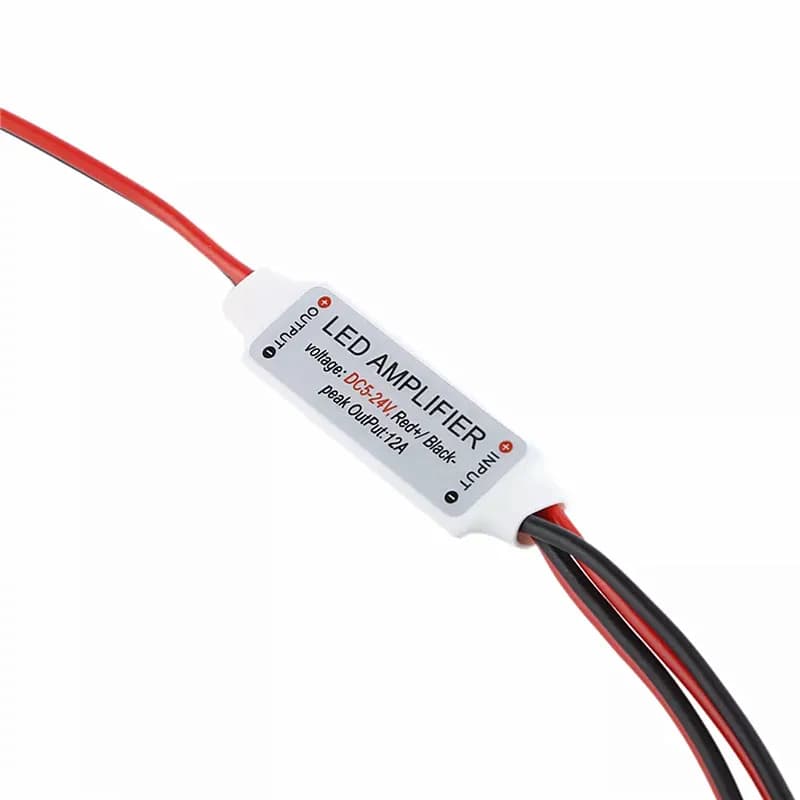 1pcs 5pcs 10pcs DC5-24V 1 canale 12A mini led di controllo amplificatore amplificador accessori di alimentazione utilizzato da led striscia di singolo colore