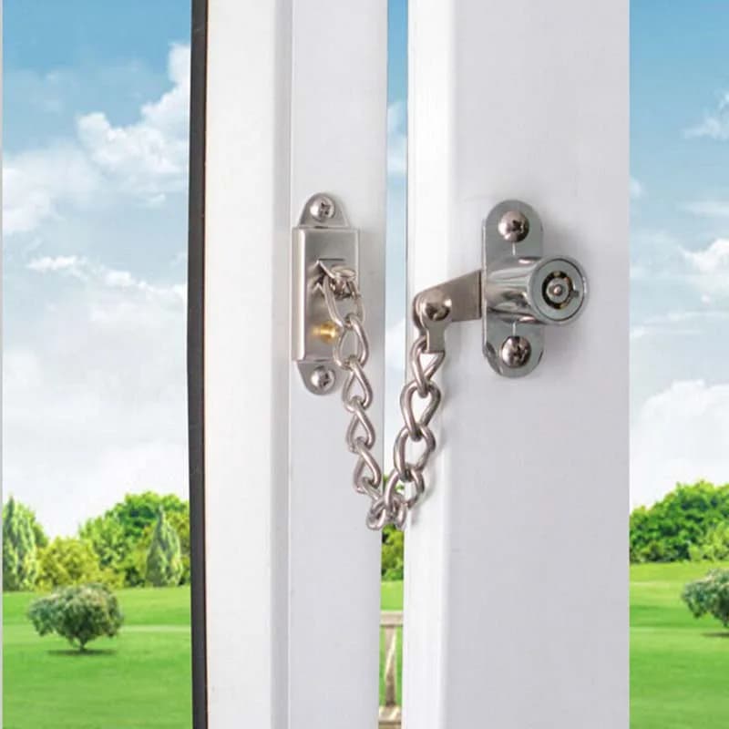 1PCS In Lega di Zinco Finestra a battente Limite Serrature Catena di Sicurezza Blocco Porte e finestre Limitatore di Sicurezza Dei Bambini Proteggere Blocco KF712