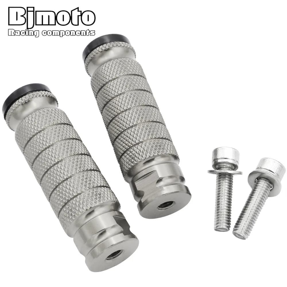 BJMOTO 1 paio universale moto CNC zigrinato Shifter Peg pedane poggiapiedi per Harley softail sportster dyna motoebike