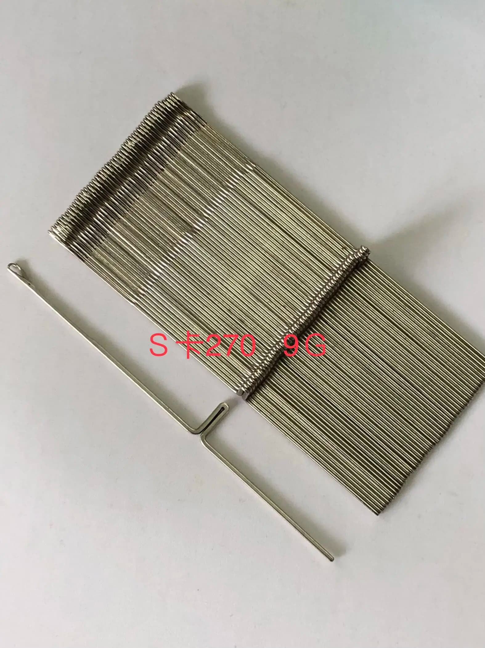 50 pz Argento Reed Parte Macchina per Maglieria SK270 SK272 SK370 Ago Extra Fine 9 Aghi