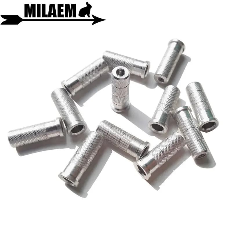 50pcs Tiro Con L'arco Freccia In Alluminio Inserisci ID 6.0/6.2/7.6 millimetri FAI DA TE della Freccia di Caccia di Destinazione Accessori di Ripresa