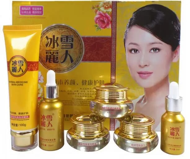 BINGXUELIREN LIANGYANXUE HERBAL MEDCINE care of soft skin whitening magic cream SET french moisturizing cream