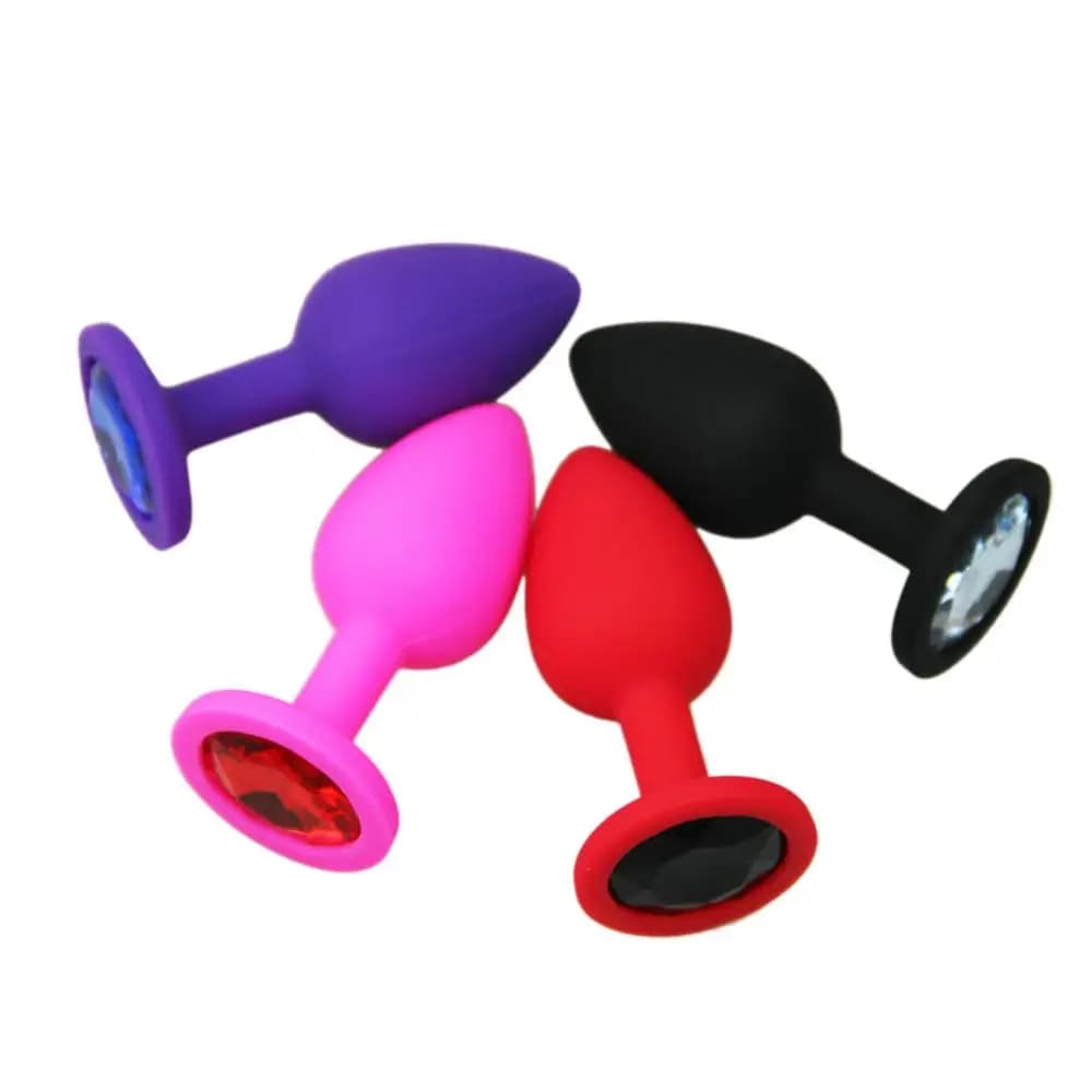 Perline per bottino per adulti Prodotti per l'ano Mini giocattoli del sesso anale in silicone buttplug per donne e uomini Butt plug erotici Gioielli in cristallo