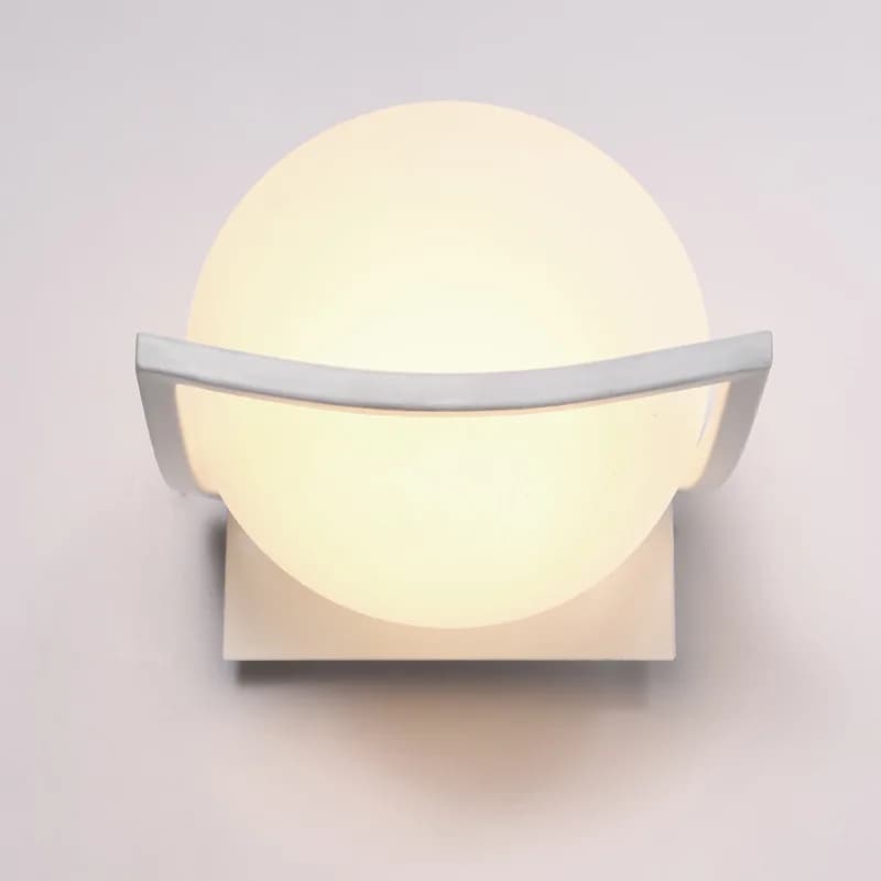Palla di vetro Caldo Ha Condotto La Lampada Da Parete Applique Murale Illuminante Nordic Moderno Semplice Wandlamp Soggiorno Camera Da Letto Comodino Luce del Bagno