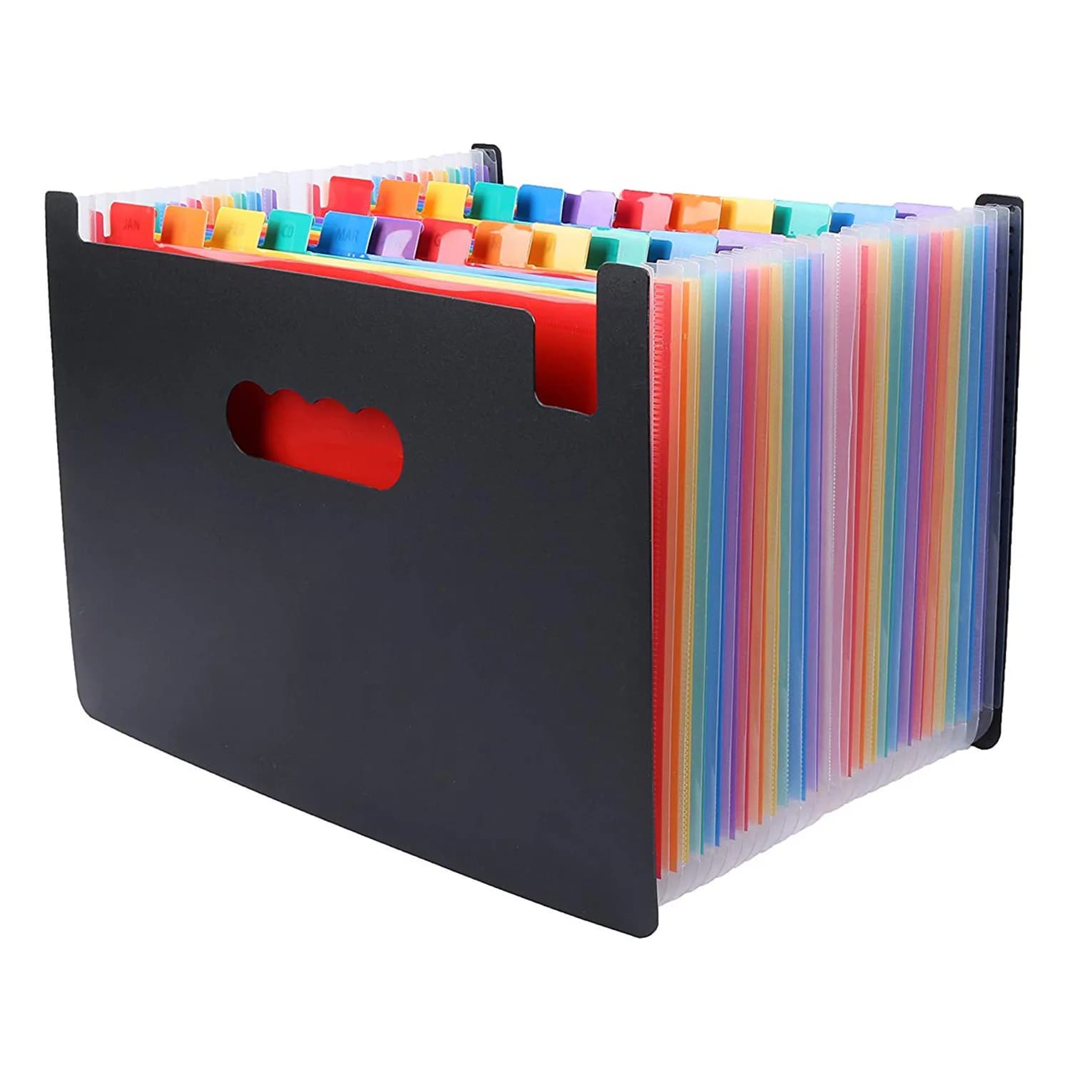 Tasche creative Cartella di file espandibile Design di grandi spazi Cartelle di archiviazione A4 File di scatole File di documenti per ufficio domestico aziendale File di fisarmonica