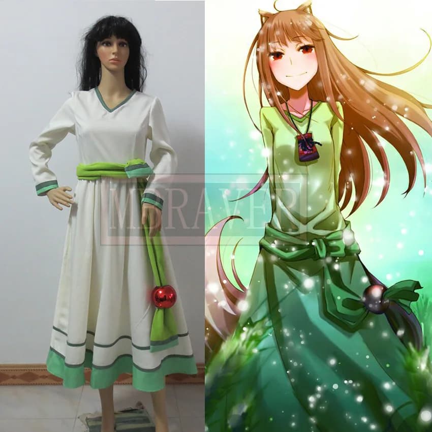 Spice and Wolf Holo Abbigliamento Cosplay Horo COS Costume Halloween Natale Festa Uniforme Abito