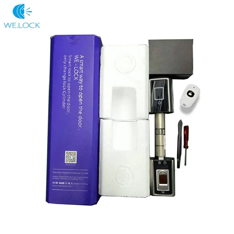 Fingerprint Apartment Electric Smart Door Lock Wood Doors Lever Smart Lock Mortise Cerraduras Inteligentes Home Fingerprint Lock