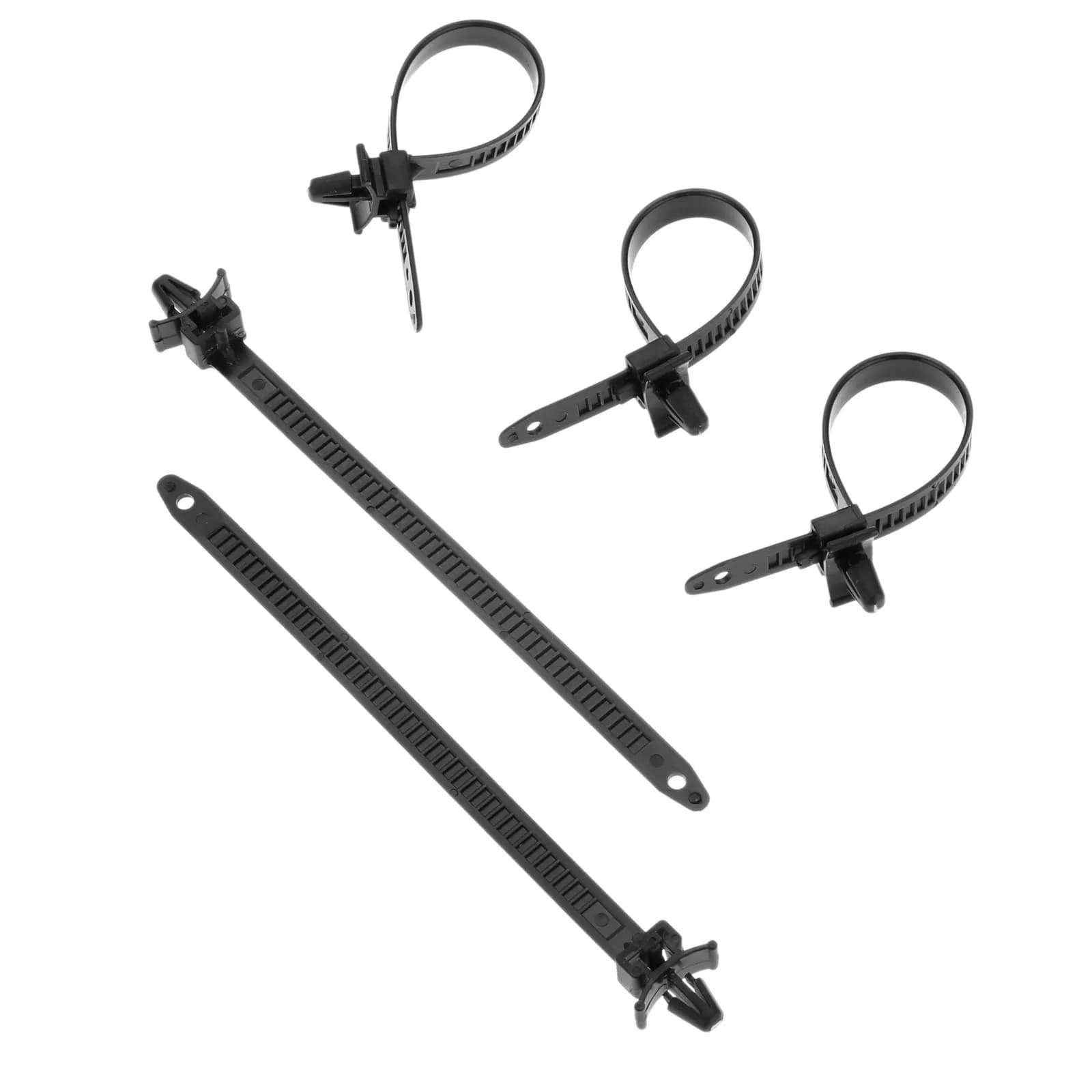 Yetaha 30Pcs Auto di Montaggio Filo Clip di Legame Rilasciabile Nylon Tie Wrap Cavo di Fissaggio Pinze Auto-chiusura Lampo di Plastica tie Universale