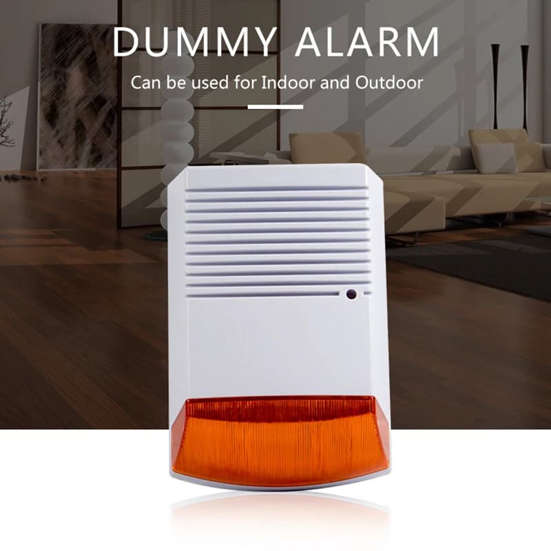 Sirena stroboscopica per allarme Fack impermeabile per esterni con luce flash rossa Avviso LED a infrarossi Sistema di allarme antifurto per la sicurezza domestica