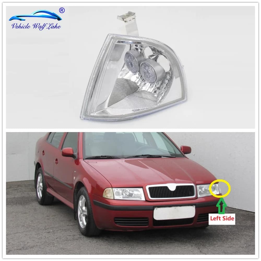 Per Octavia A4 MK1 1996 1997 1998 1999 2000 2001 2002 2003 2004 2005 2006 2007 2008 2009 Indicatore di direzione anteriore Lampeggiatore Luce d'angolo
