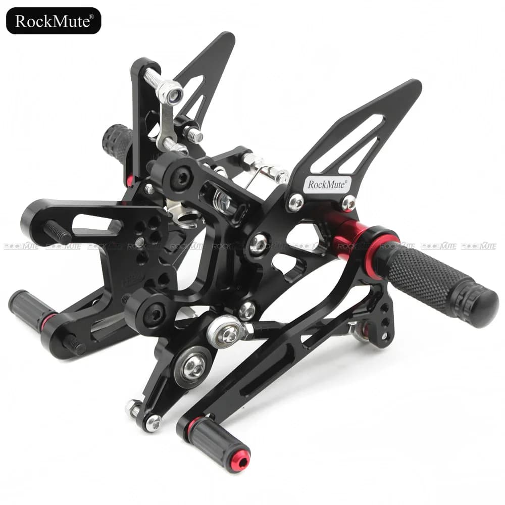 Set Posteriore Moto per Kawasaki ZX-10R ZX10R 2016-2024, Pedane Poggiapiedi con Cambio Rapido Invertito, Freno e Leva del Cambio, Set Posteriore da Corsa