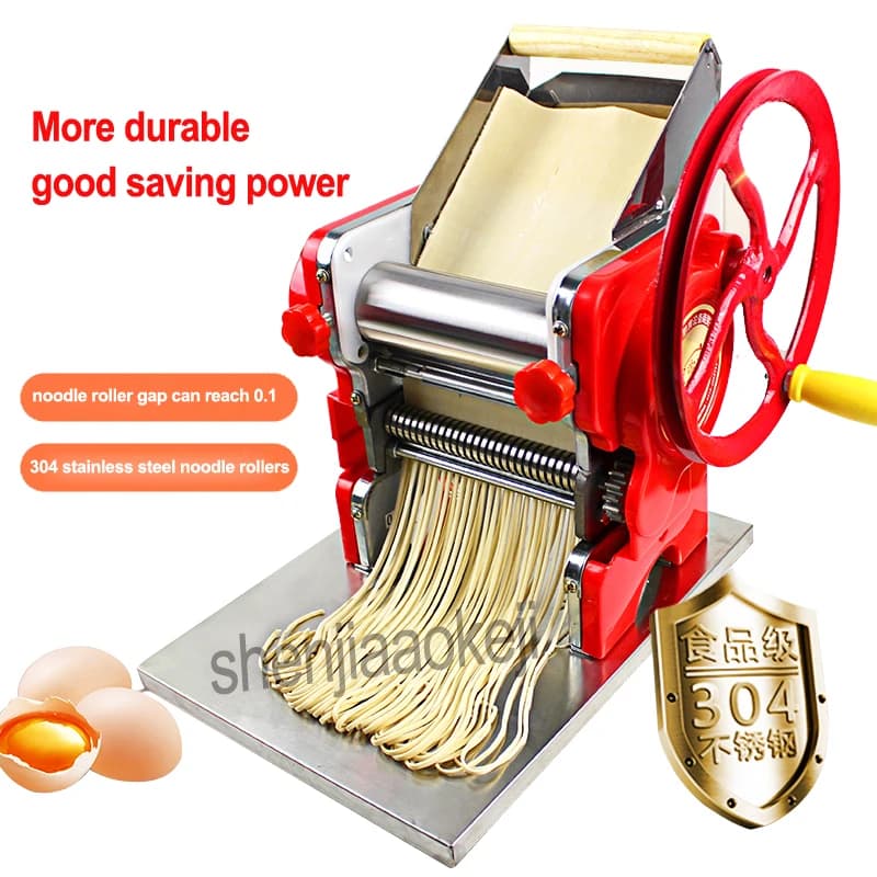 Nuovo rullo per noodle da 18 cm di larghezza Macchina per noodle manuale per uso domestico Macchina per pasta in acciaio inossidabile Macchina per pasta Uso commerciale