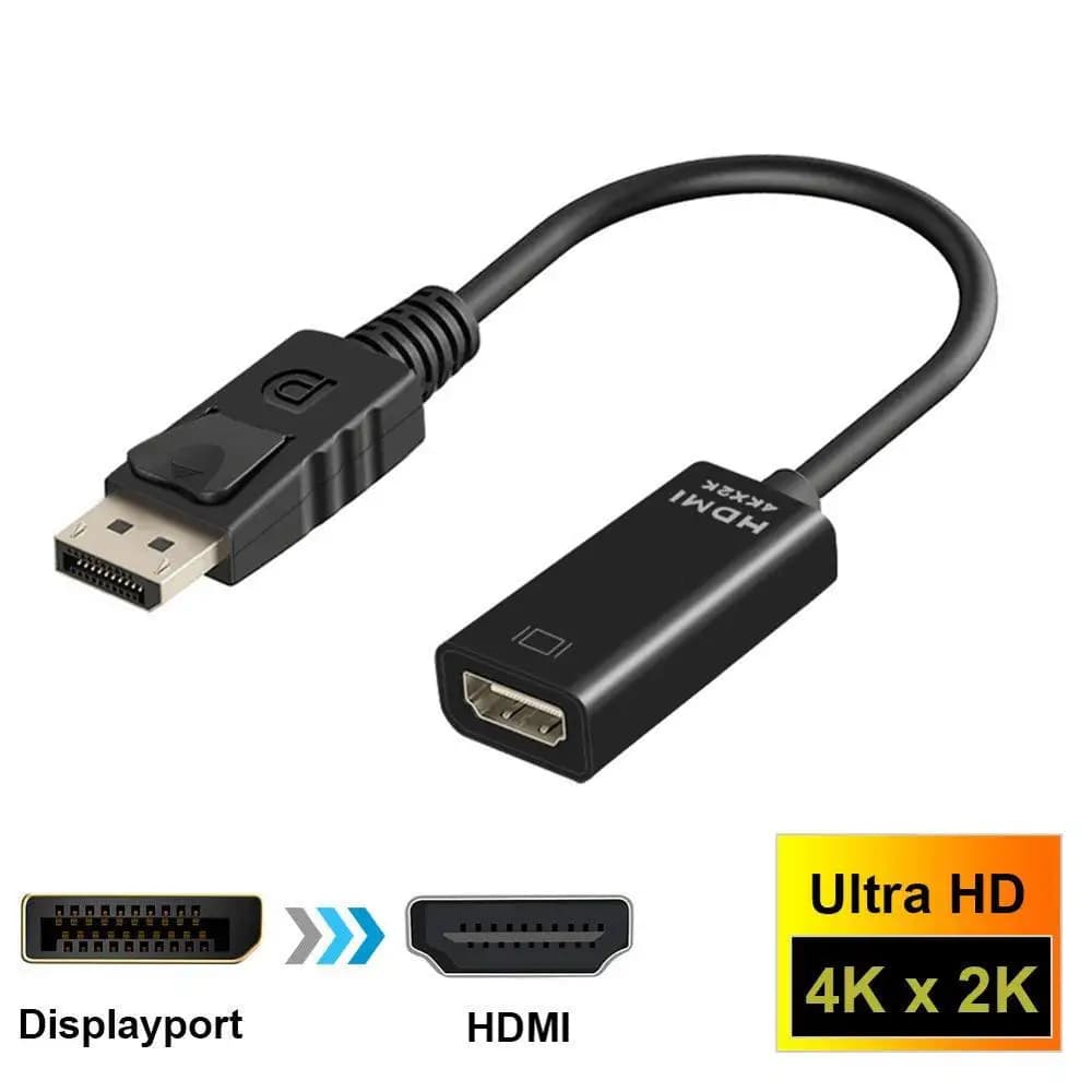 Convertitore DP a HDMI 4K * 2K Adattatore DisplayPort standard a HDMI Trasmissione di segnale superiore per proiettore monitor TV