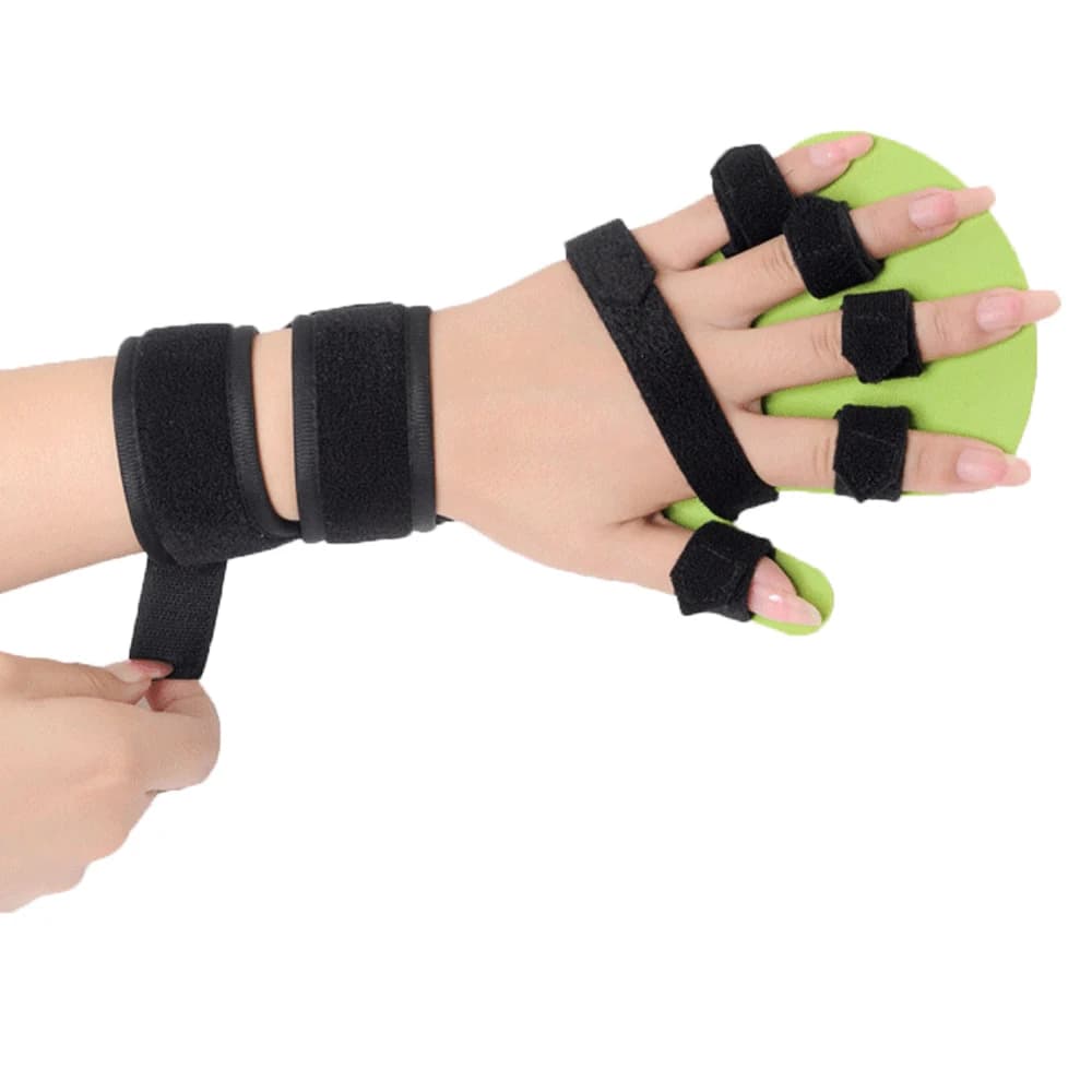 Polso della mano Dito Ortesi Separato Flex Spasmo Extension Board Stecca Apoplessia Emiplegia Destra Sinistra Delle Donne Degli Uomini