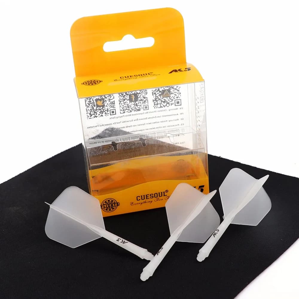 CUESOUL Rost Asta per freccette integrata e voli S/M/L, set di 3
