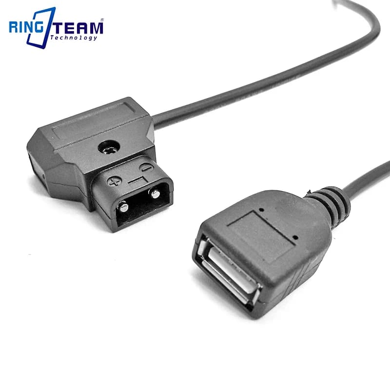 Anton Bauer Batteria DTap PTap Connettore Maschio a 5 v USB Femmina Cavo di Alimentazione di Ricarica per Apple iPhone Android Mobile telefono MP3 MP4