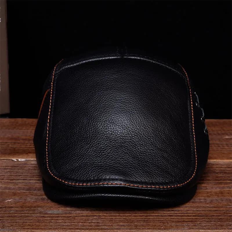HL111 2021 nuovissimo stile in vera pelle da Baseball Gatsby asinet cappellini Newsboy Beret cappelli primavera cappello da uomo in vera pelle di mucca