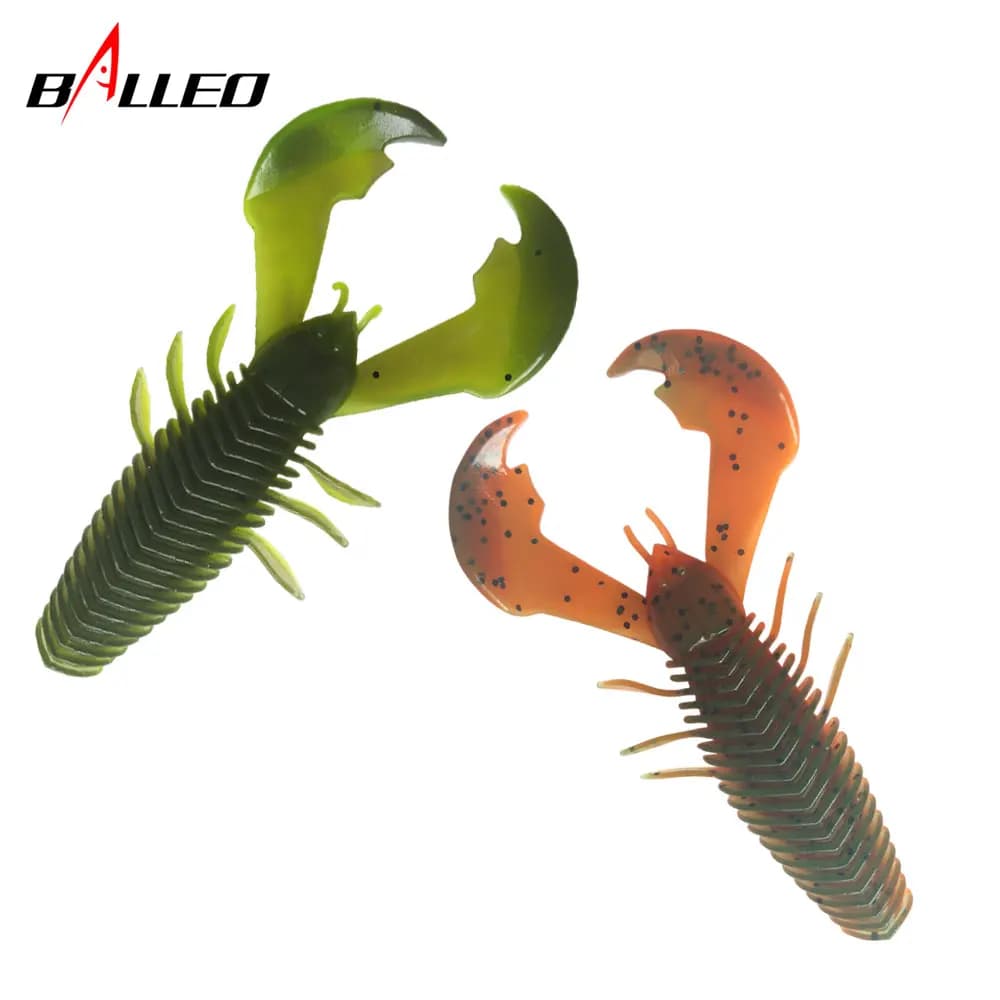 3pcs/Soft Bait Silicone Lobster Worm 10cm 10.4g big Soft worm Clamp Shrimp Fishing soft Lures Wobblers Bass Tackle