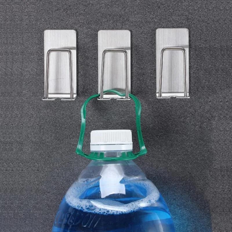 Porta spazzolino da parete in acciaio inossidabile da 3 pezzi con supporto a ventosa - Tazza per organizer da bagno