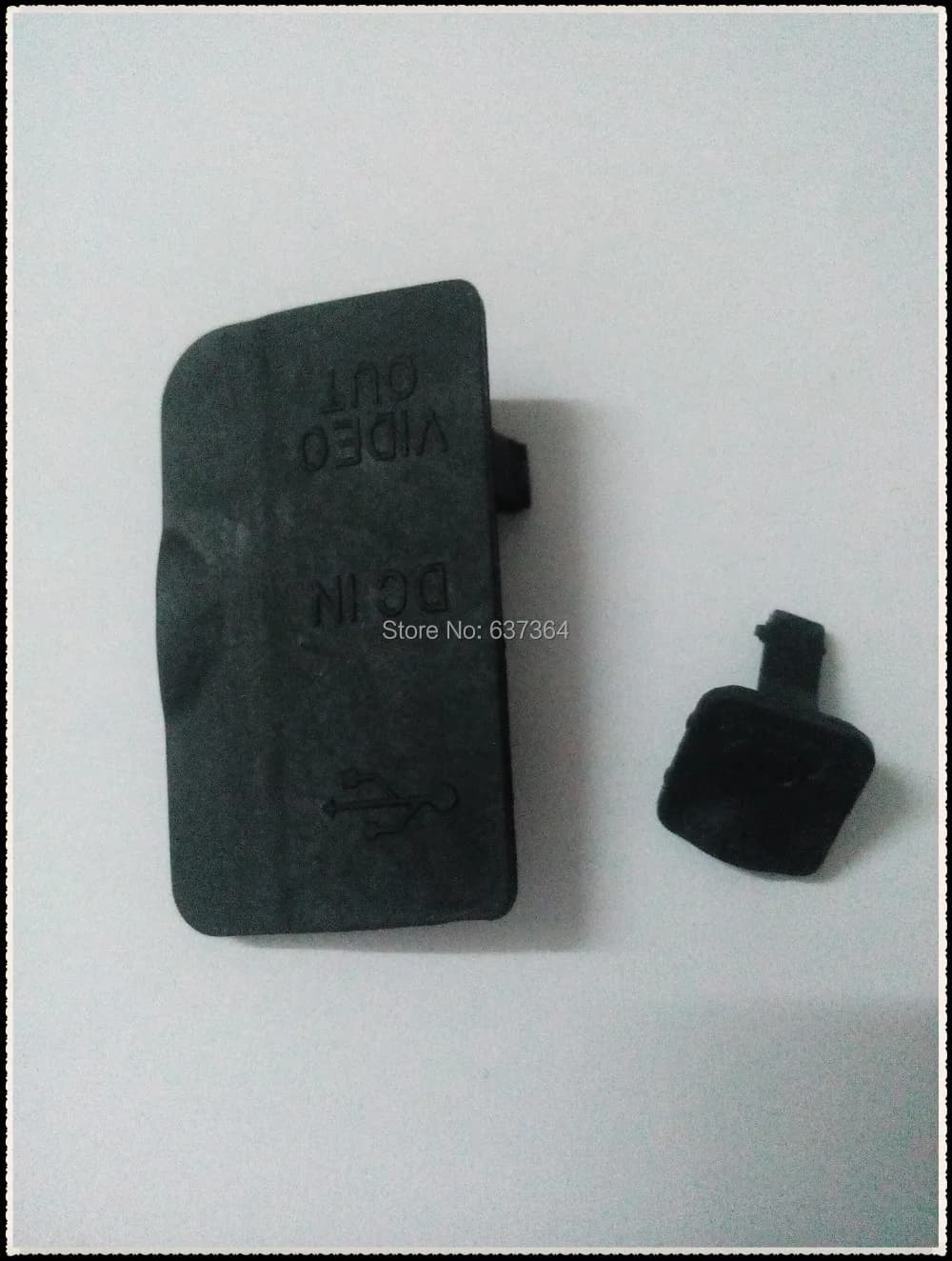 NUOVO USB DC IN/VIDEO OUT Coperchio inferiore porta in gomma per parte di riparazione della fotocamera digitale NIKON D80