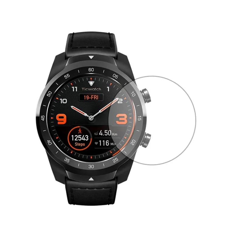 Pellicola protettiva in vetro temperato HD trasparente per Tic Smart Watch Ticwatch Pro 4G /2020 Custodia protettiva per schermo con display temperato