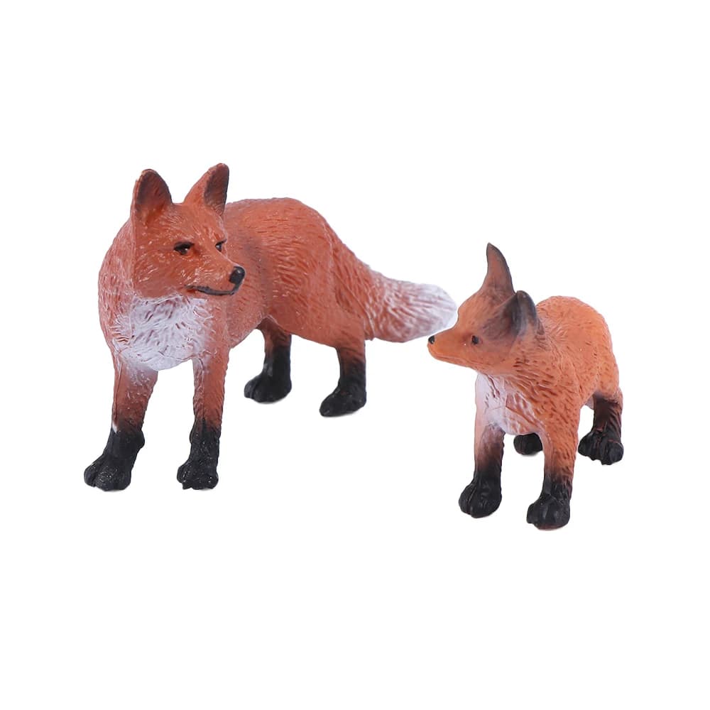 Mini Modelli di Simulazione Red Fox Giardino di Casa Statue Ornamenti Figurine Decorazione Foresta Giocattoli Educativi Regalo Per I Bambini