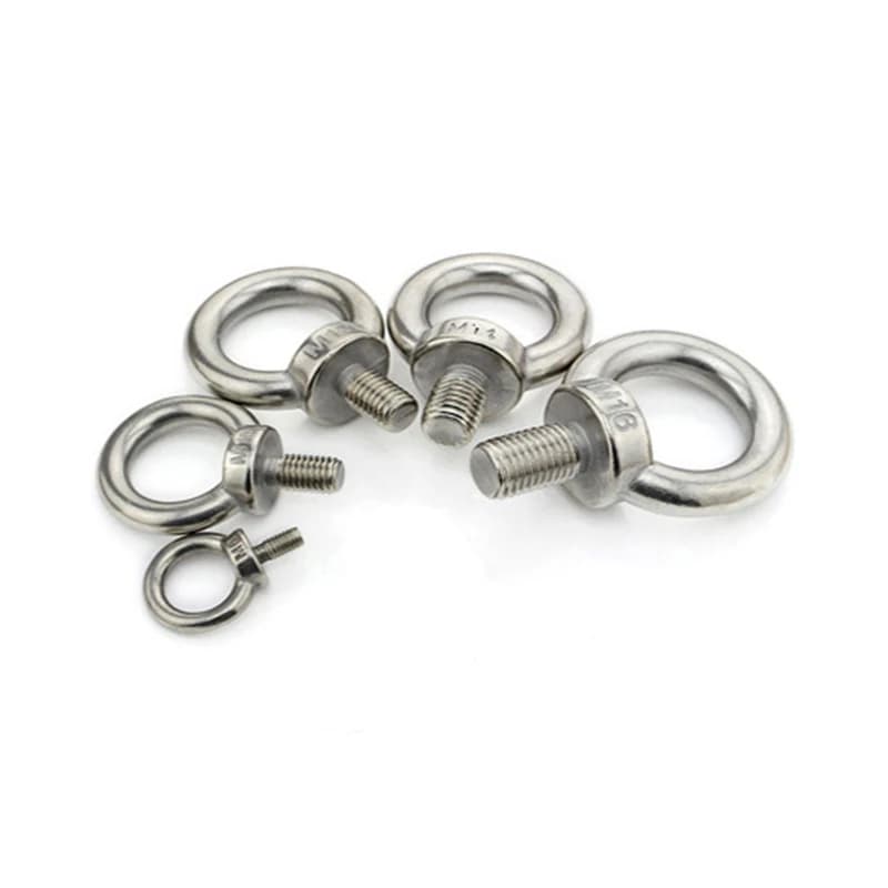 5/2/1Pcs M5 M6 M8 M10 M12 M14 DIN580 304 In Acciaio Inox Marino di Sollevamento Viti a Occhiello anello del Ciclo di Foro per il Cavo Corda Occhio bullone