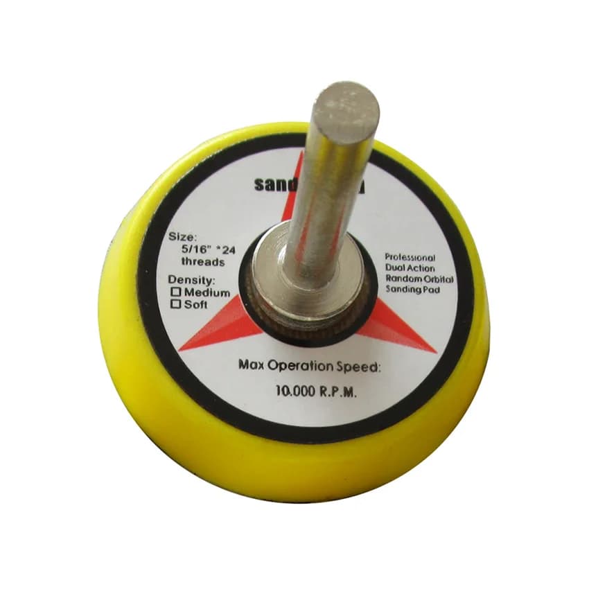 Tampone di supporto per levigatura da 2 pollici Tampone di supporto per levigatrice con gambo da 6 mm Tampone di levigatura Gancio e anello per molatura e lucidatura di utensili abrasivi