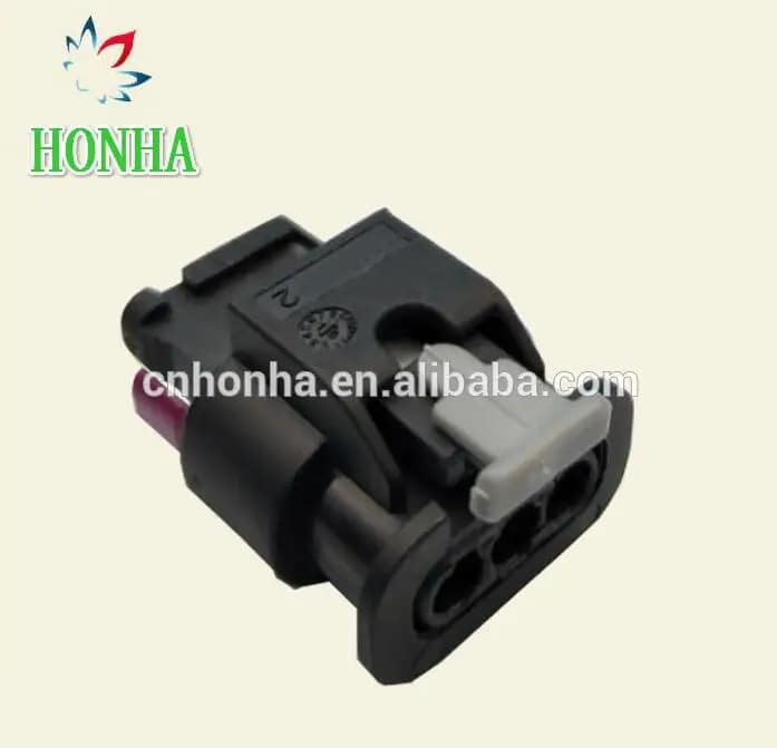 3 pin female sealed electric connectors waterproof automatic plug 1-1718644-1 with terminals and seals for Tyco AMP