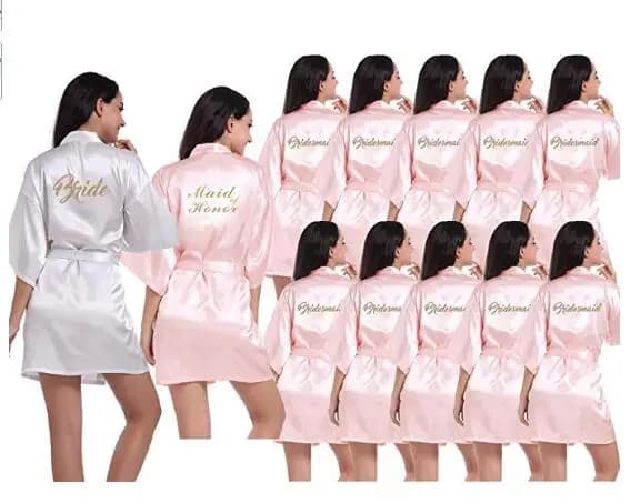 2019 Nuovi abiti da damigella d'onore Abiti da sposa Abiti da sposa in raso rosa chiaro Abiti da damigella d'onore Matrimonio