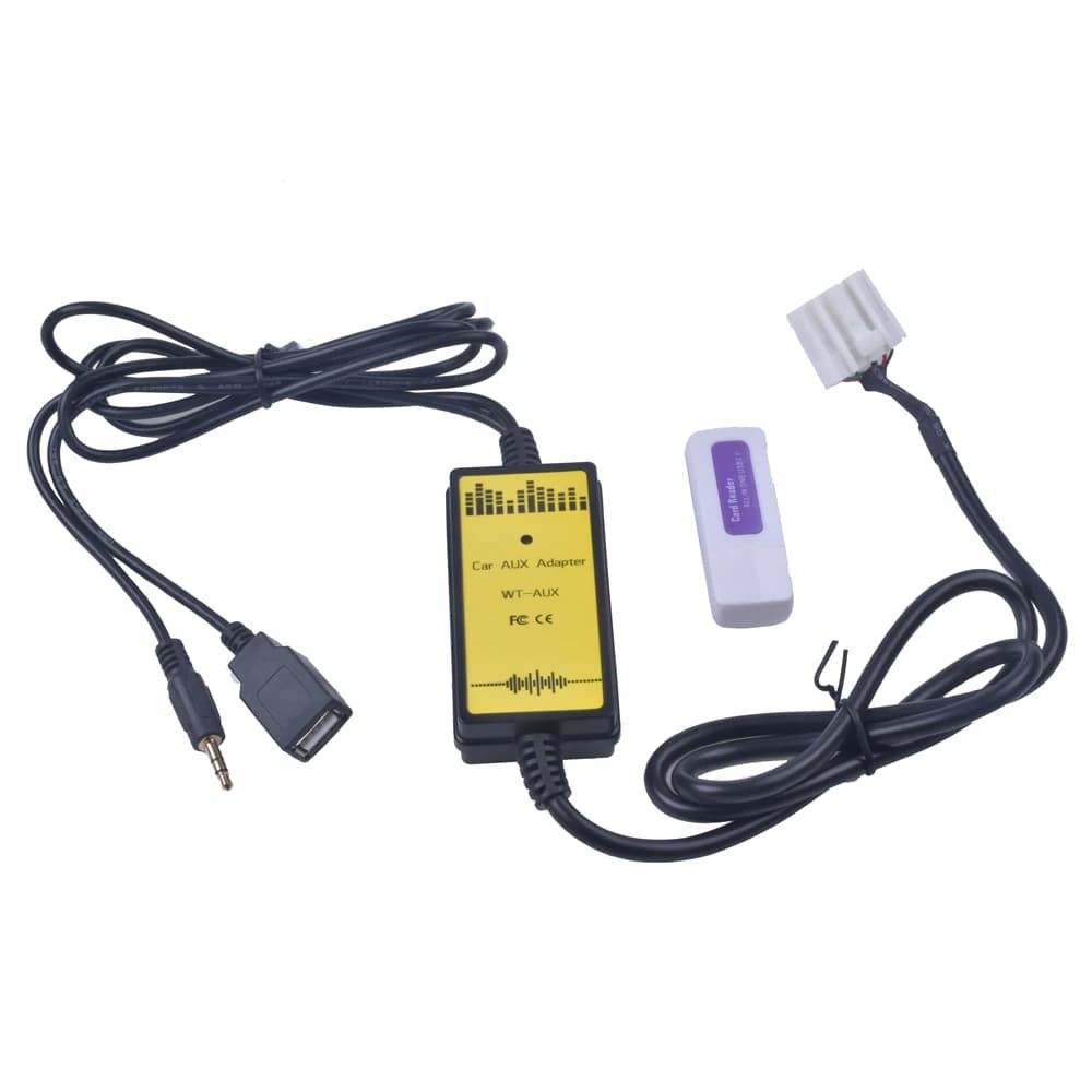 Adattatore USB per auto Interfaccia audio MP3 Cavo dati USB SD AUX Collegare il cambio CD virtuale per Mazda 3 6 Miata RX8 CX7