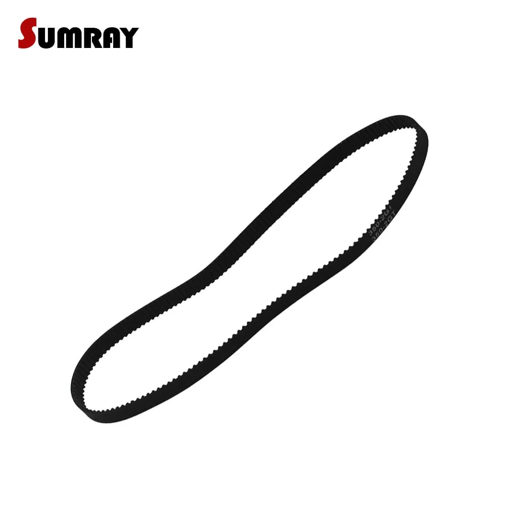 Cinghia in gomma 2GT GT2-300/302/308/320/336/386/390/396/400/466/488mm Lunghezza passo 6/10mm Larghezza Cinghia sincrona per stampante 3D