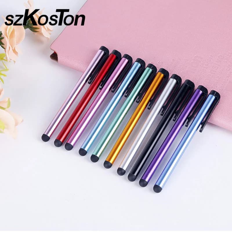 10 pz/lotto penna stilo Touch Screen capacitiva per iPad iPhone X 7 8 Touch Pen per Xiaomi Huawei telefoni Android colore a caso