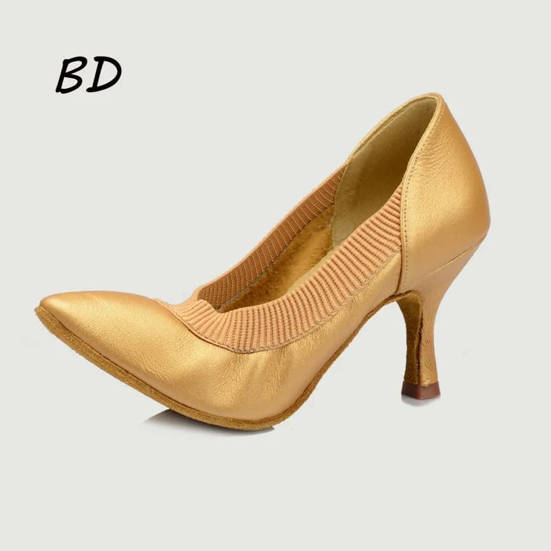 Scarpe da donna Sneakers Scarpe da ballo latino Fondo morbido Sport BD DANCE 191 Scarpe da ballo moderne per jazz Design elastico Suole in pelle bovina