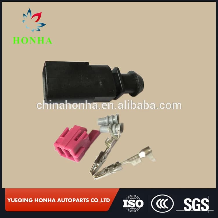 2 Pin 1J0973802 1J0973702 Maschio 1.5mm Sensore di temperatura automatico Spina Valvola di sgonfiaggio Spina Connettore impermeabile