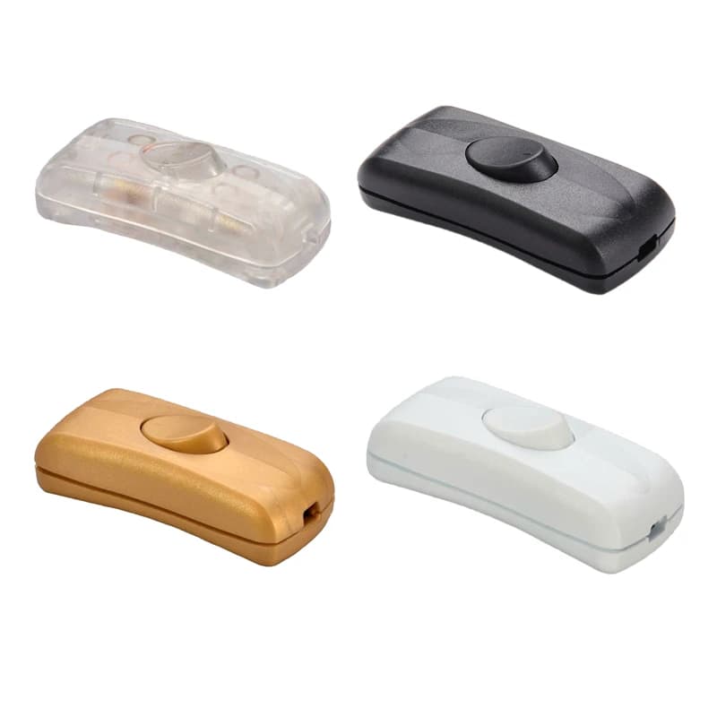 2 pieces 5 pieces 10 pieces On/off Online Switch Table Lamp Lighting Fittings Cable Button Switch