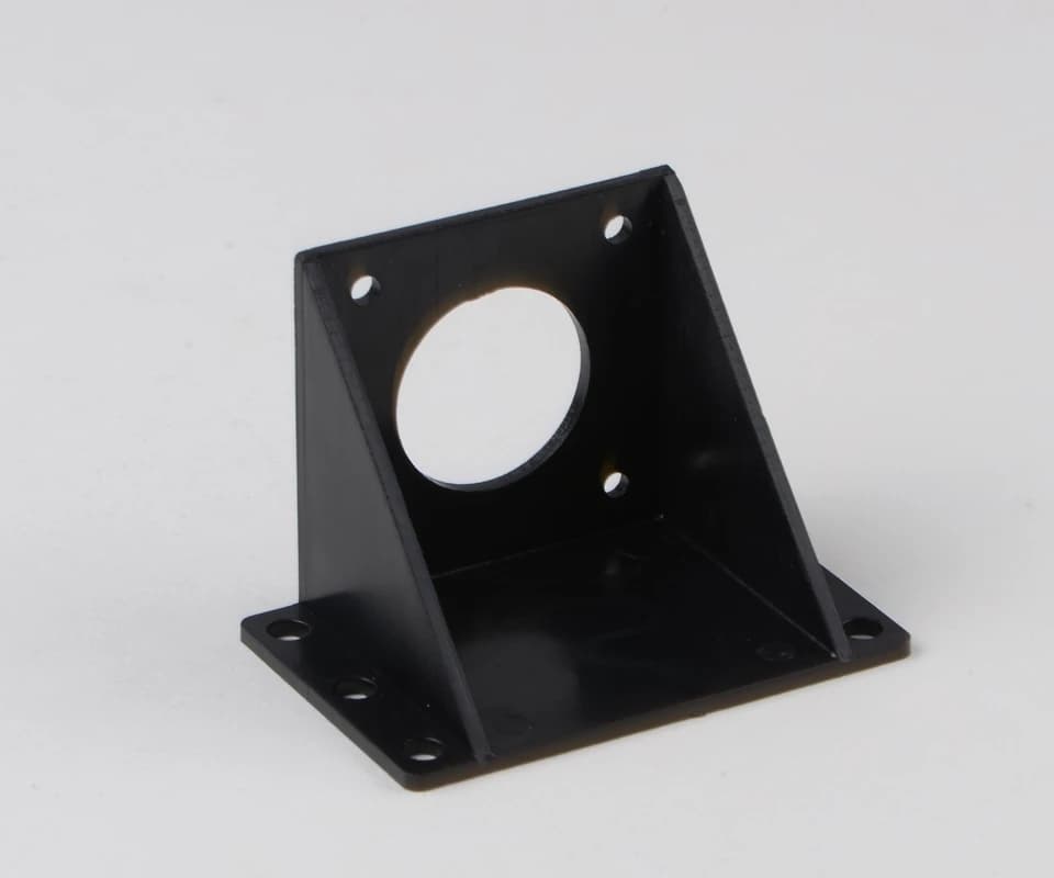 Free Shipping! 2 pcs/Lot Accessories For 3d Printers Nema17 Plastic Bracket 42 Step-Stand-Stand-Stand-Stand-Through Black Plastic Bracket CNC Parts
